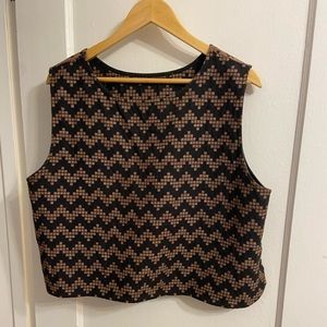 Ace & Jog Skipper Tee in Black Herringbone/ Herringbone.